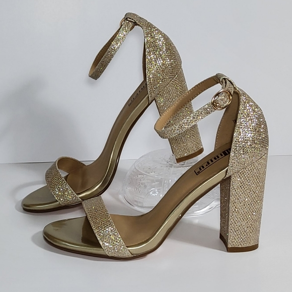 IDIFU Women's IN4 Cookie-HI Chunky High Heel Sandals Open Toe Ankle Strap - Picture 1 of 10